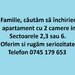 Familie inchiriem apartament 2 camere in Bucuresti, sectoarele 2,3 sau 6